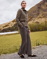 Veste à chevrons avec détails en velours, Highmoor
