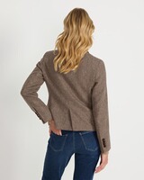 Veste à chevrons avec détails en velours, Highmoor