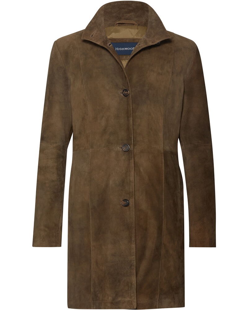 Lange Lederjacke