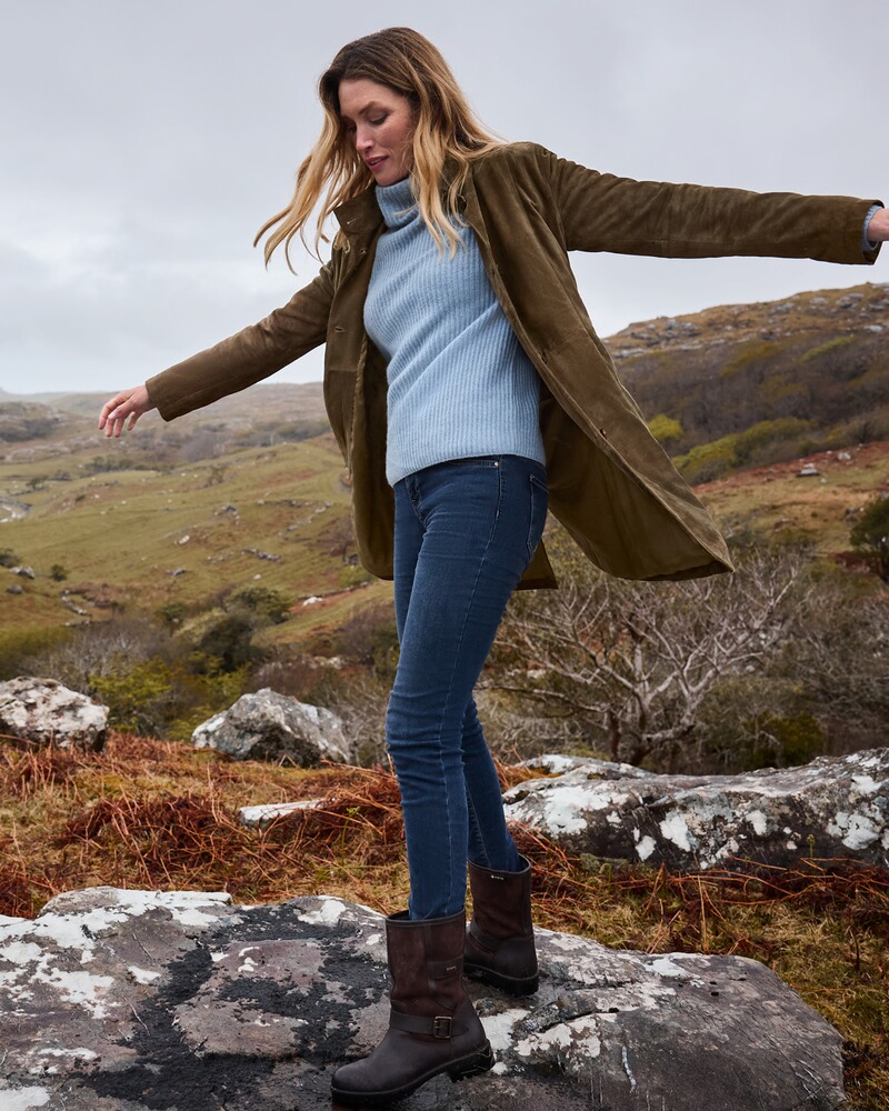 Veste longue en cuir, Highmoor
