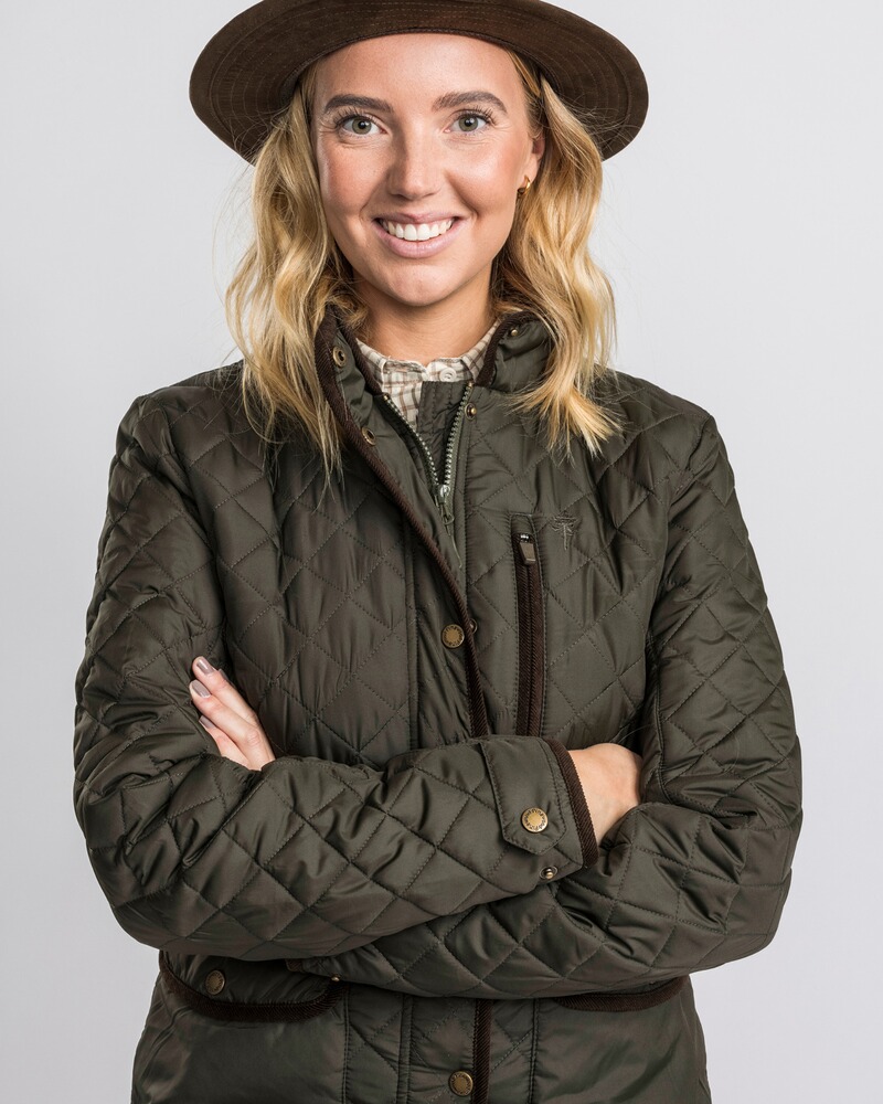 Damen Steppjacke Nydala Classic, Pinewood