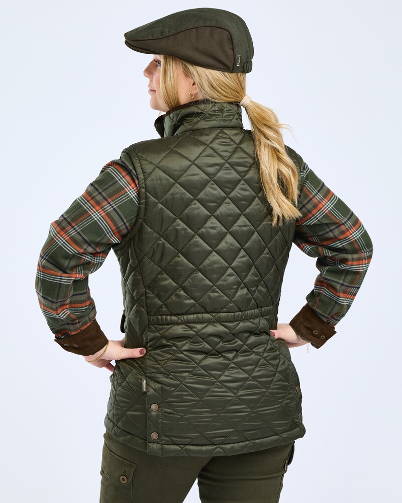 Damen Steppweste Nydala Classic, Pinewood