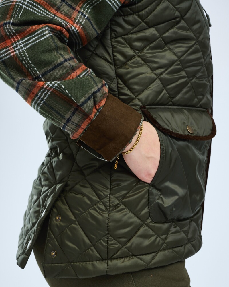 Damen Steppweste Nydala Classic, Pinewood