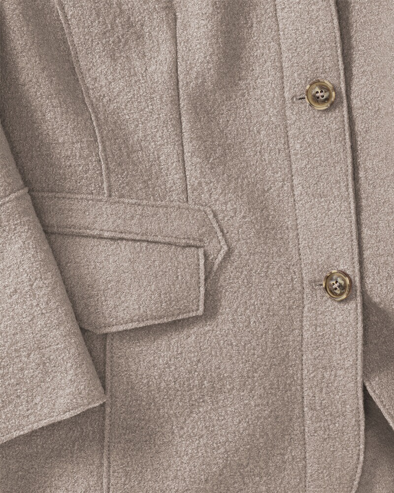 Stehkragenjacke, White Label