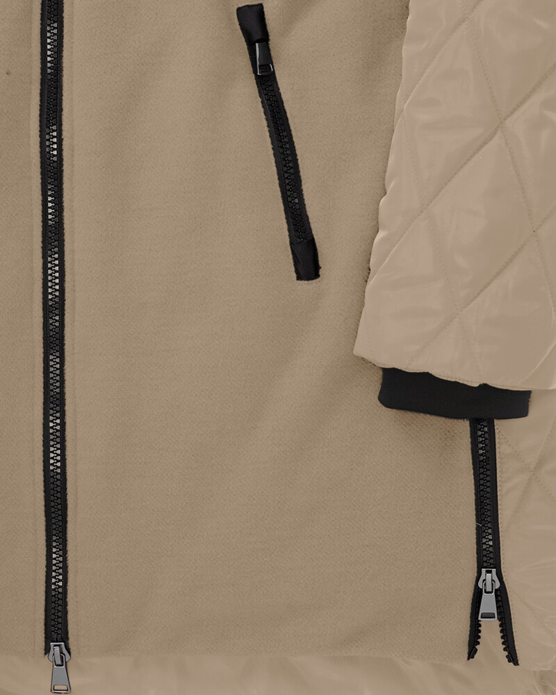 Materialmix-Winterjacke, White Label