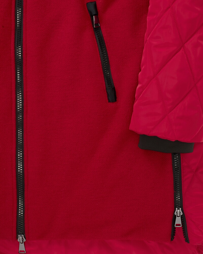 Materialmix-Winterjacke, White Label