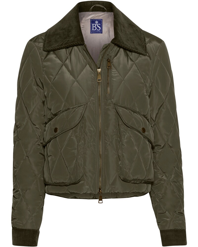 Kurze Steppjacke mit Cord