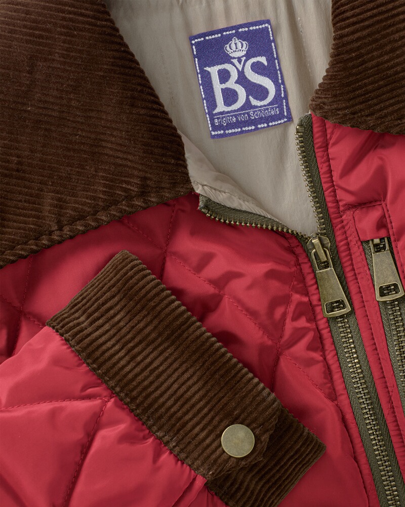 Lange Steppjacke mit Cord, Brigitte von Schönfels