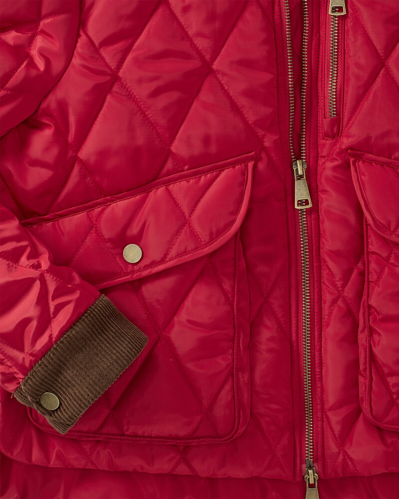 Short quilted jacket with corduroy, Brigitte von Schönfels