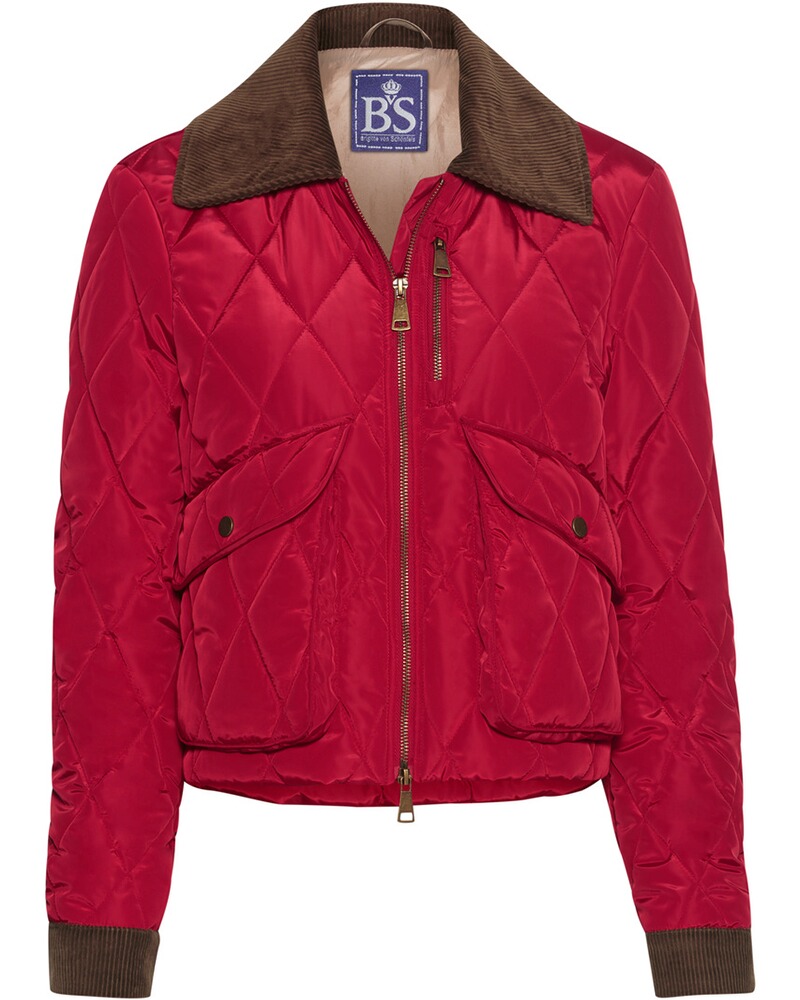 Kurze Steppjacke mit Cord