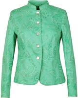 Bestickte Stehkragenjacke, White Label