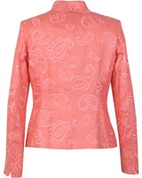Bestickte Stehkragenjacke, White Label
