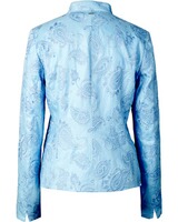 Bestickte Stehkragenjacke, White Label