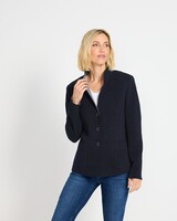 Piqué-Stehkragenjacke, HIGHMOOR