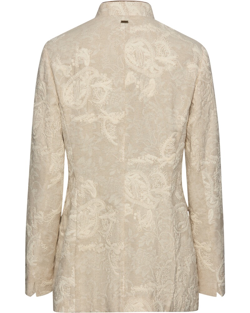 Bestickter Jacquard-Gehrock, White Label