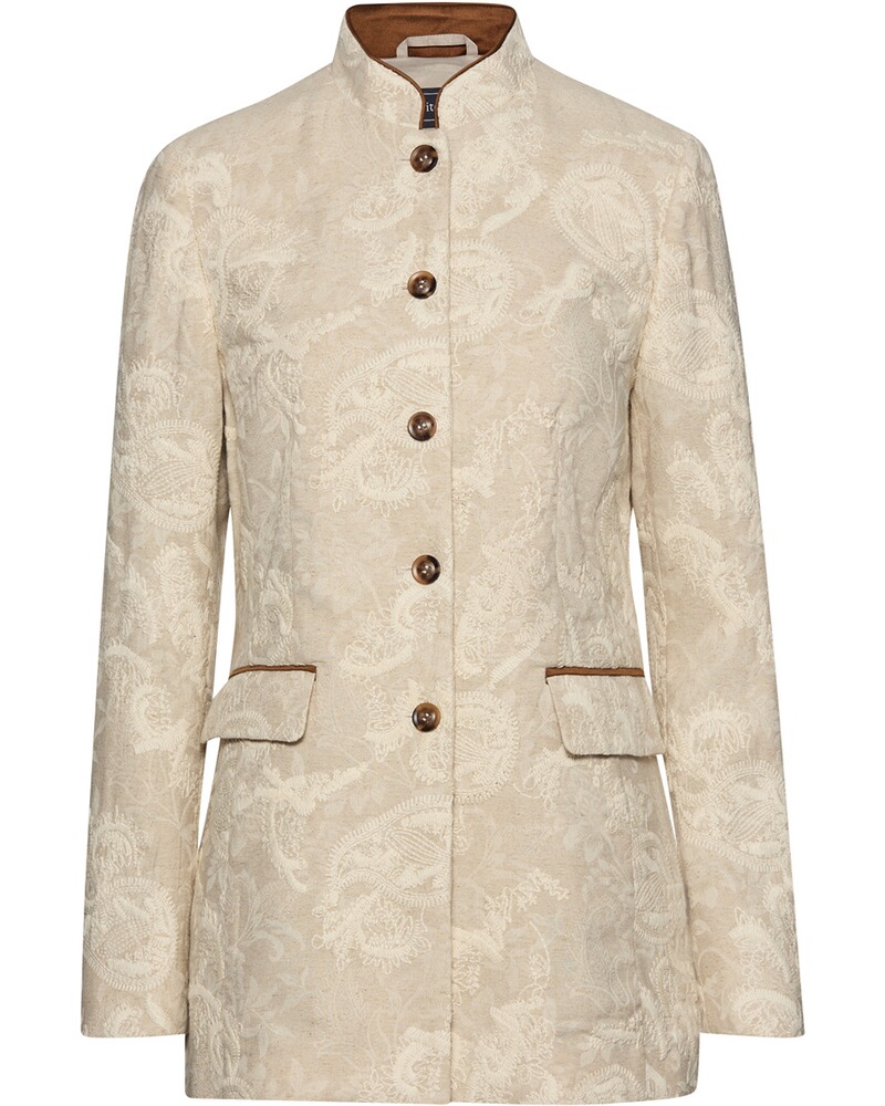 Bestickter Jacquard-Gehrock