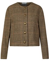 Glencheck-Jacke, White Label