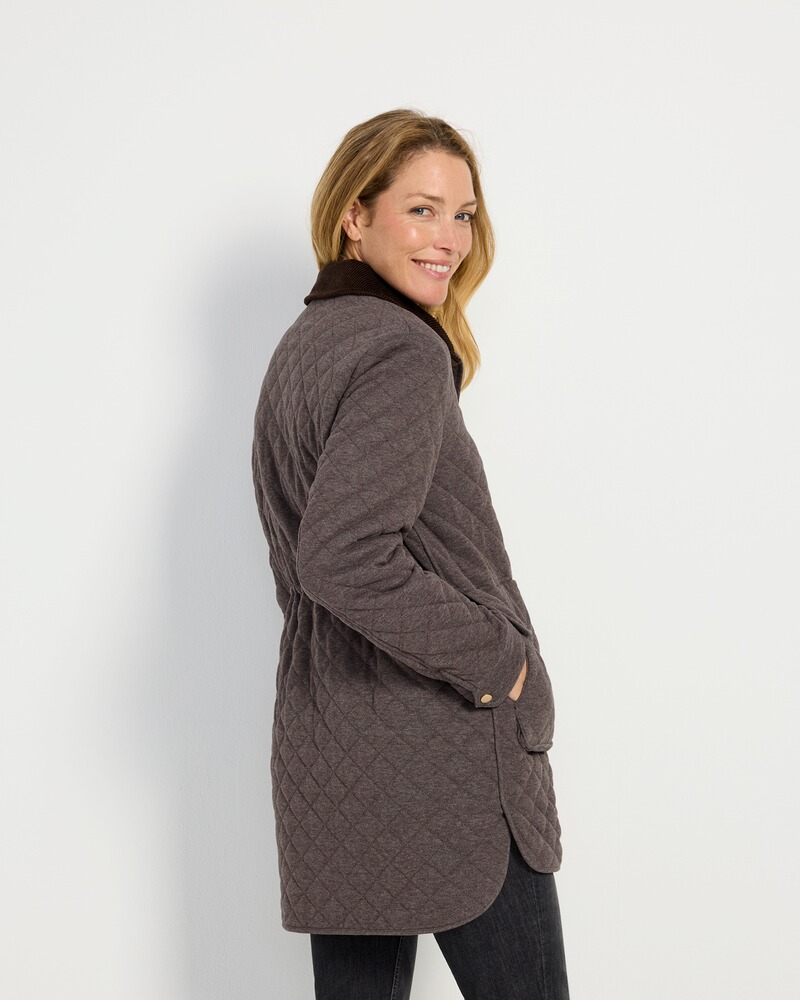 Steppjacke mit Cordkragen, Brigitte von Schönfels