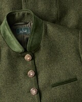 Stehkragenjacke aus Fischgrat-Tweed, Luis Steindl