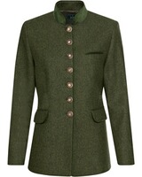Stehkragenjacke aus Fischgrat-Tweed, Luis Steindl