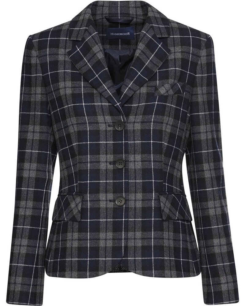 HM blazer, checked, dark blue, Highmoor