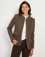 Tweed-Stehkragenjacke, REITMAYER