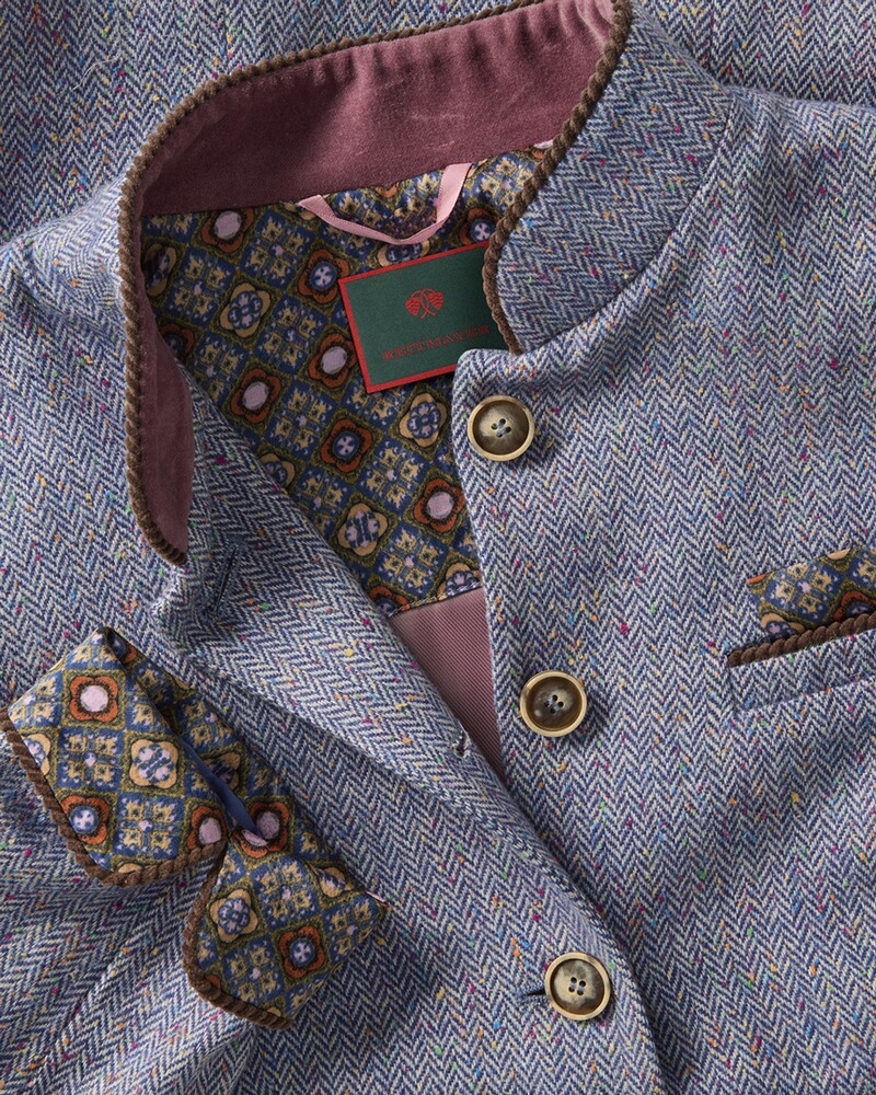 Tweed-Stehkragenjacke, REITMAYER