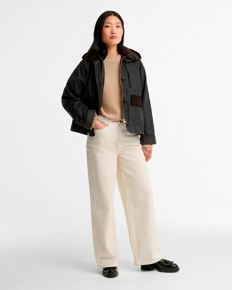 Wachsjacke Adina Checked, Barbour
