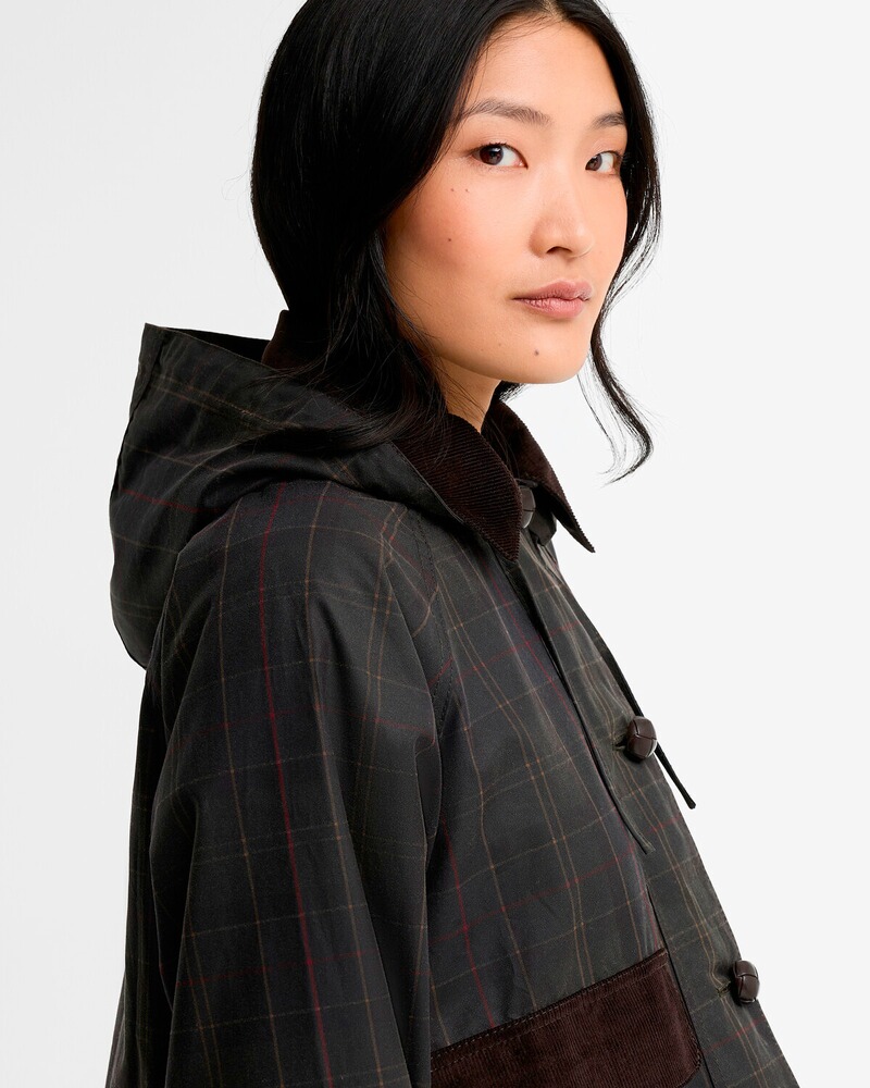 Wachsjacke Adina Checked, Barbour