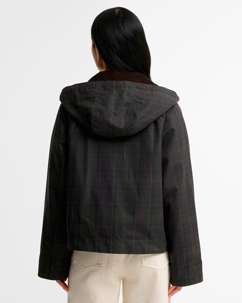 Wachsjacke Adina Checked, Barbour