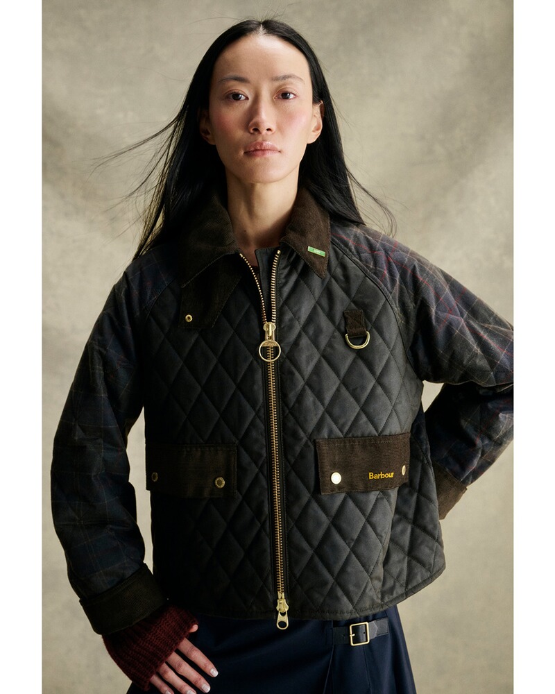 Gesteppte Wachsjacke Spey Tartan Reimagined, Barbour