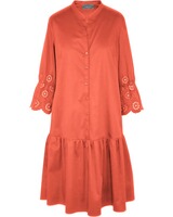 Stufenkleid mit Lochstick, White Label