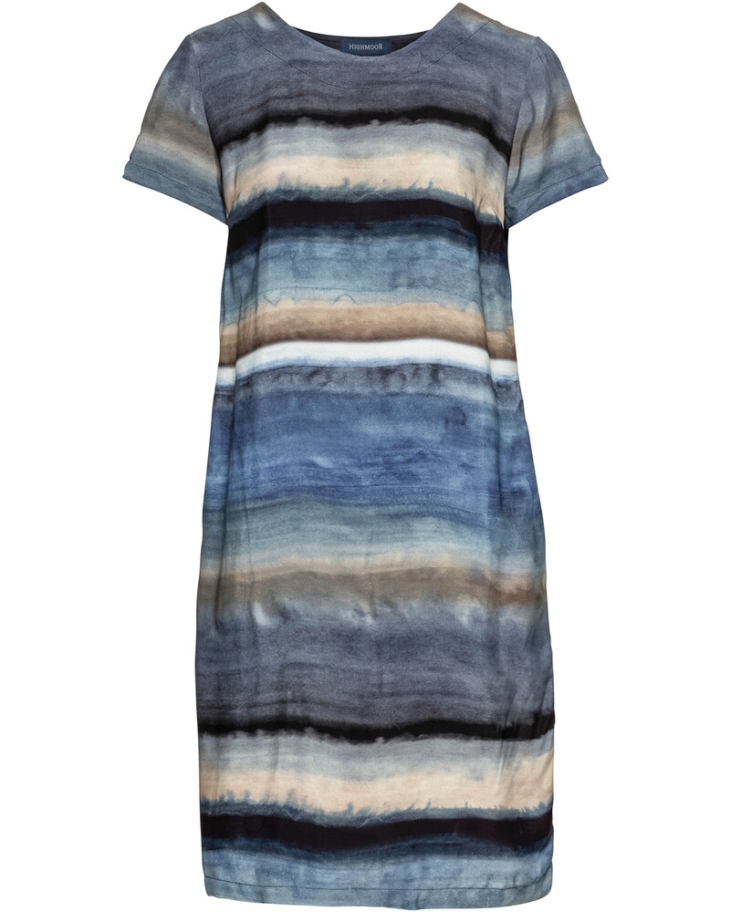 Streifen-Kleid Aquarell