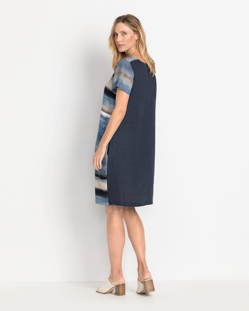 Streifen-Kleid Aquarell, HIGHMOOR