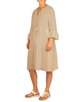 Leinen-Stufenkleid, White Label