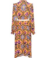 Midi-Kleid mit floralem Allover-Print, farm um's herz
