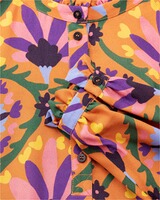 Midi-Kleid mit floralem Allover-Print, farm um's herz