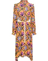 Midi-Kleid mit floralem Allover-Print, farm um's herz