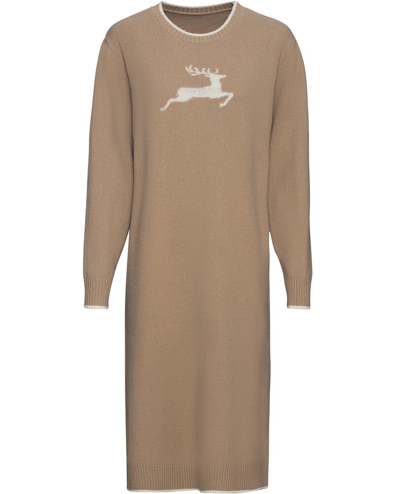 Strickkleid mit Hirsch
