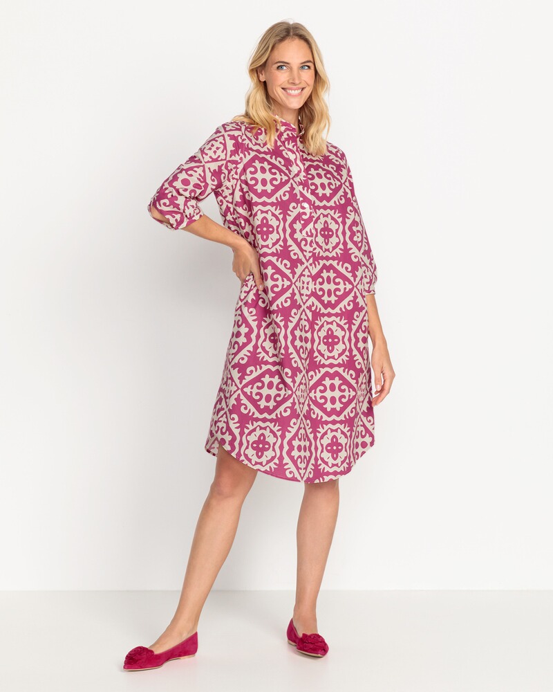 Midi-Kleid mit Allover-Print, Brigitte von Schönfels