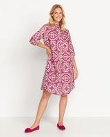 Midi-Kleid mit Allover-Print, Brigitte von Schönfels