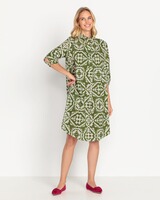Midi-Kleid mit Allover-Print, Brigitte von Schönfels