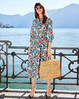 Hemdblusenkleid mit Blumenmuster, Brigitte von Schönfels
