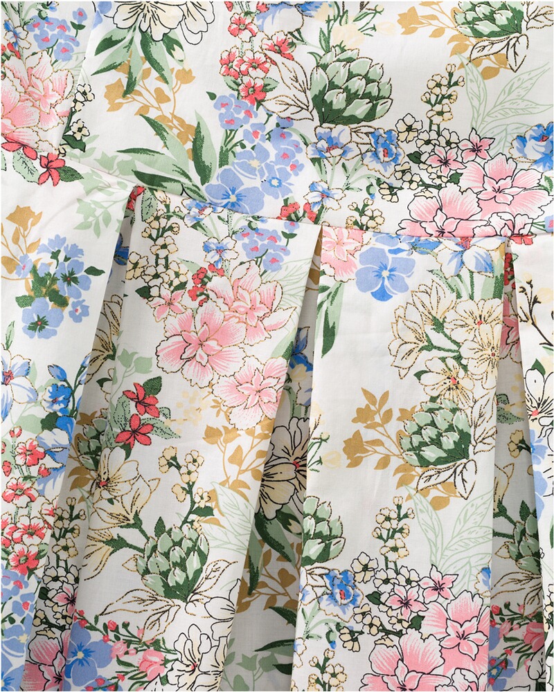 Ärmelloses Kleid mit floralem Allover, Luis Steindl