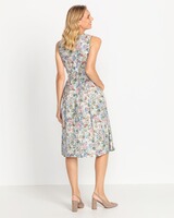 Ärmelloses Kleid mit floralem Allover, Luis Steindl