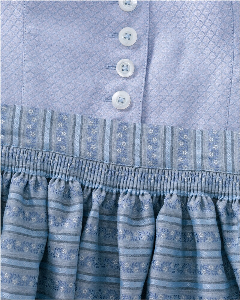 LS Dirndl blue-grey apron floral, Luis Steindl