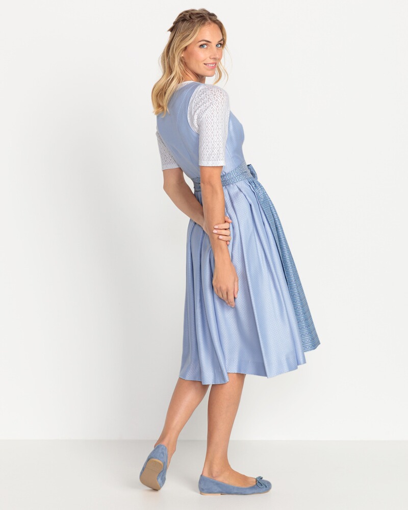 LS Dirndl blue-grey apron floral, Luis Steindl