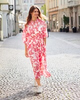 Blumen-Kleid mit Stehkragen, REITMAYER
