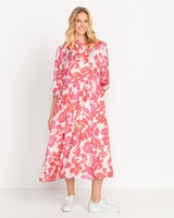 Blumen-Kleid mit Stehkragen, REITMAYER