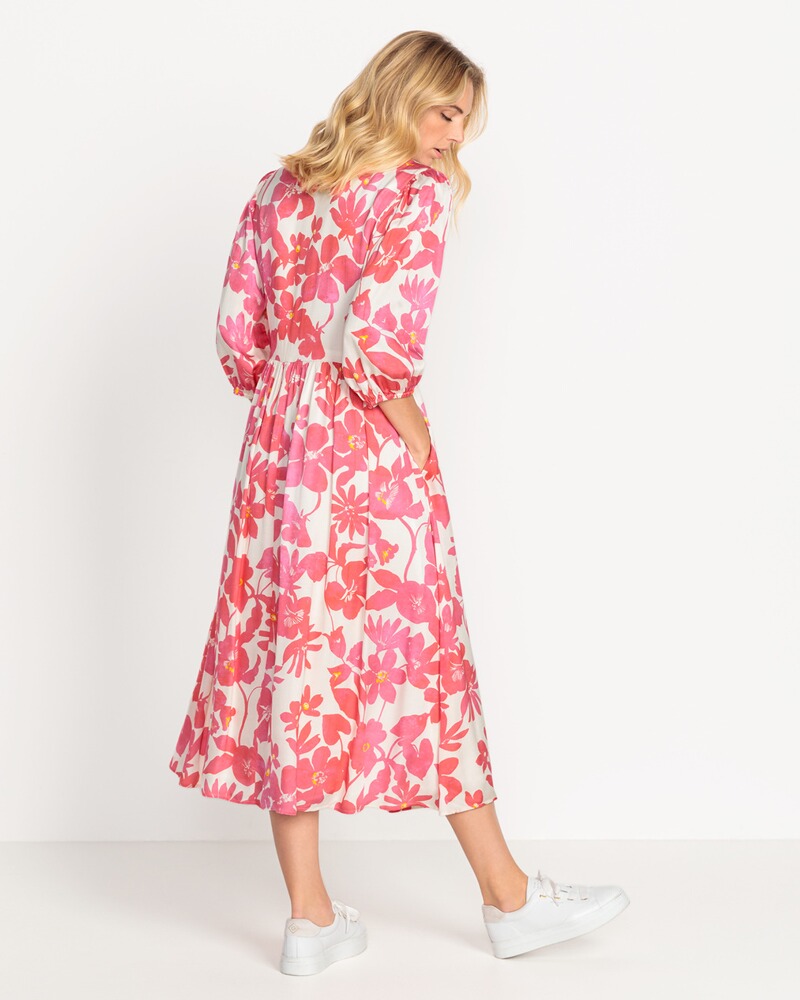 Blumen-Kleid mit Stehkragen, REITMAYER